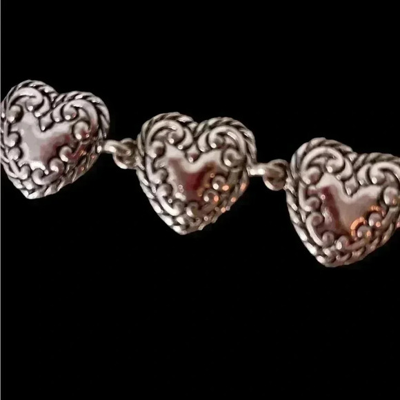 Silver Heart Sweetheart Accent Bracelet - Picture 2 of 7